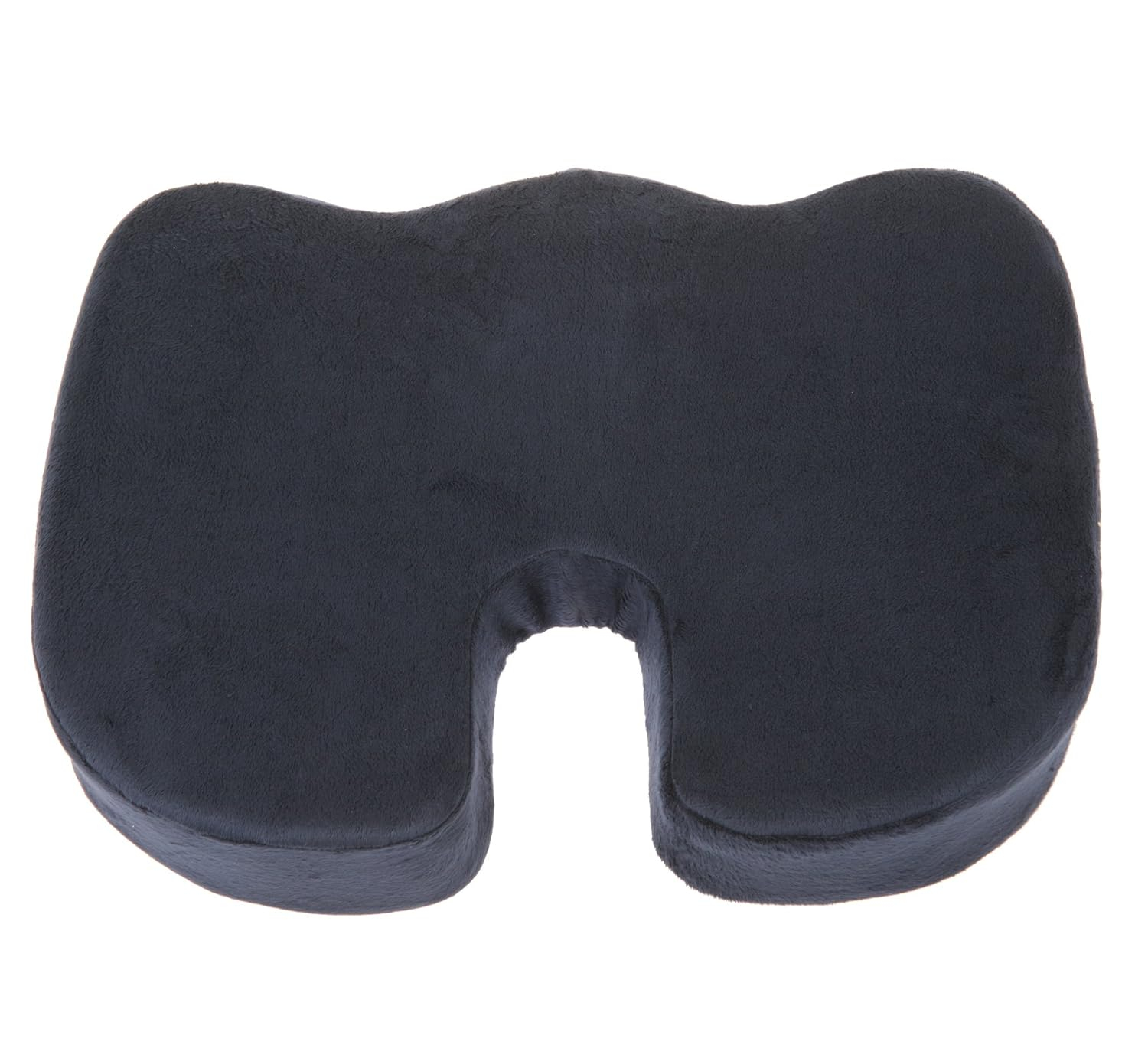 Deluxe Comfort Coccyx Orthopedic Memory Foam – Tailbone Support – Great For Car Or Office – Seat Cushion, Dark Blue