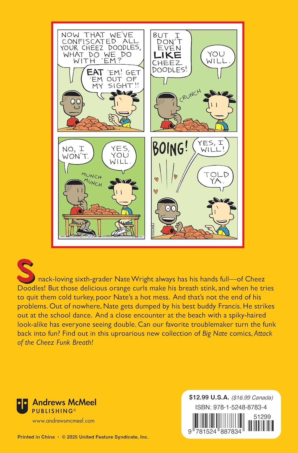 Big Nate: Attack of the Cheez Funk Breath - by Lincoln Peirce (Paperback)