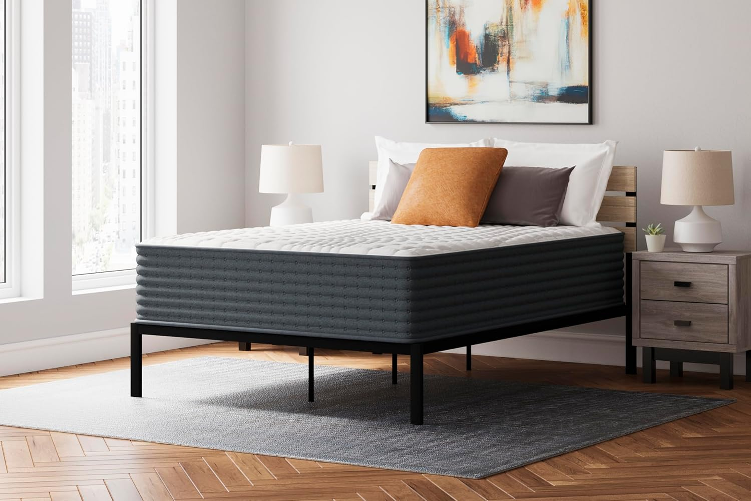 California King White Innerspring Adjustable Bed Mattress