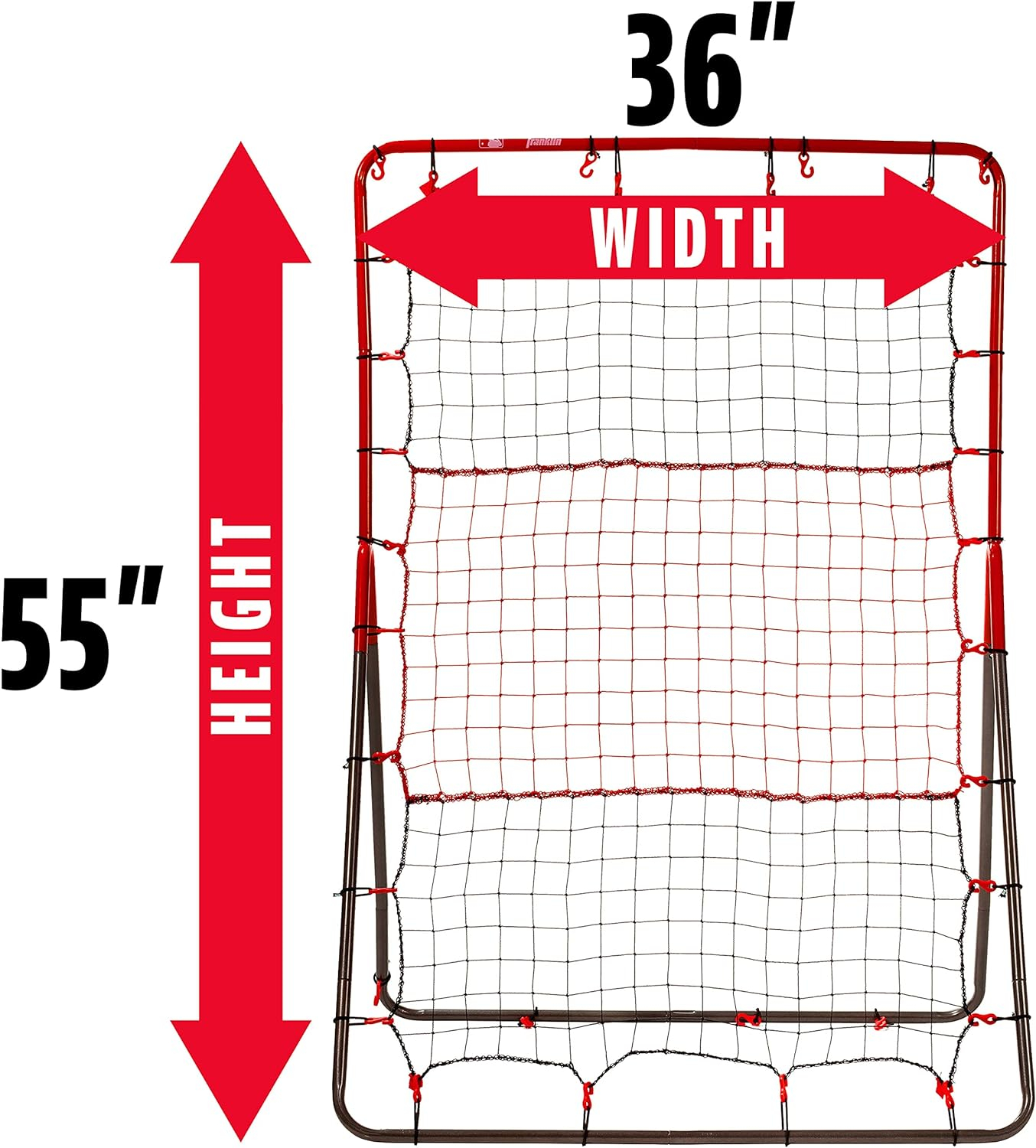 Franklin Sports Switch Hitter Baseball Pitching Target + Rebounder Net