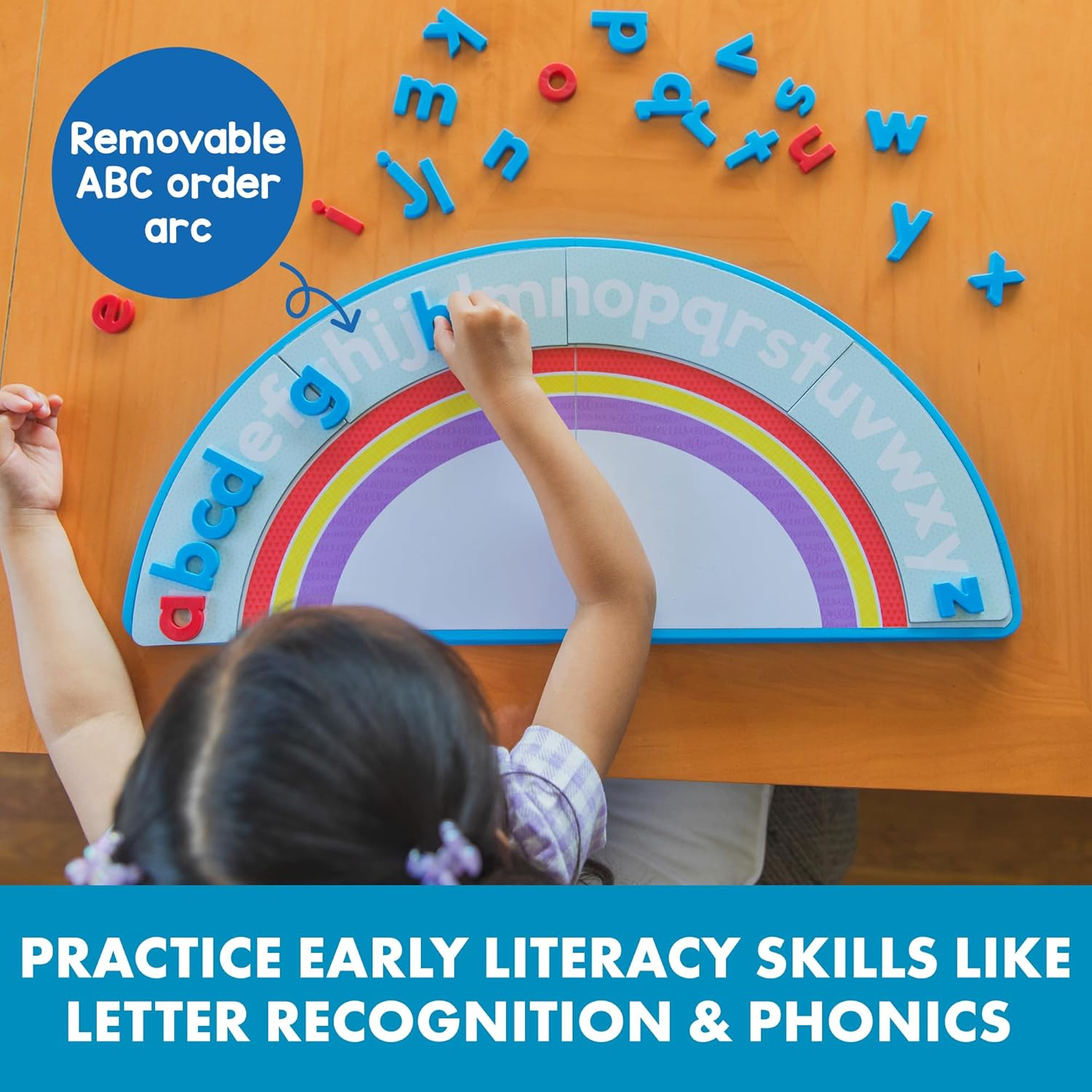 Educational Insights ABC Arc Mat Alphamagnets Set, 46 Pieces, Preschool Alphabet Learning Toys, Ages 3 and up