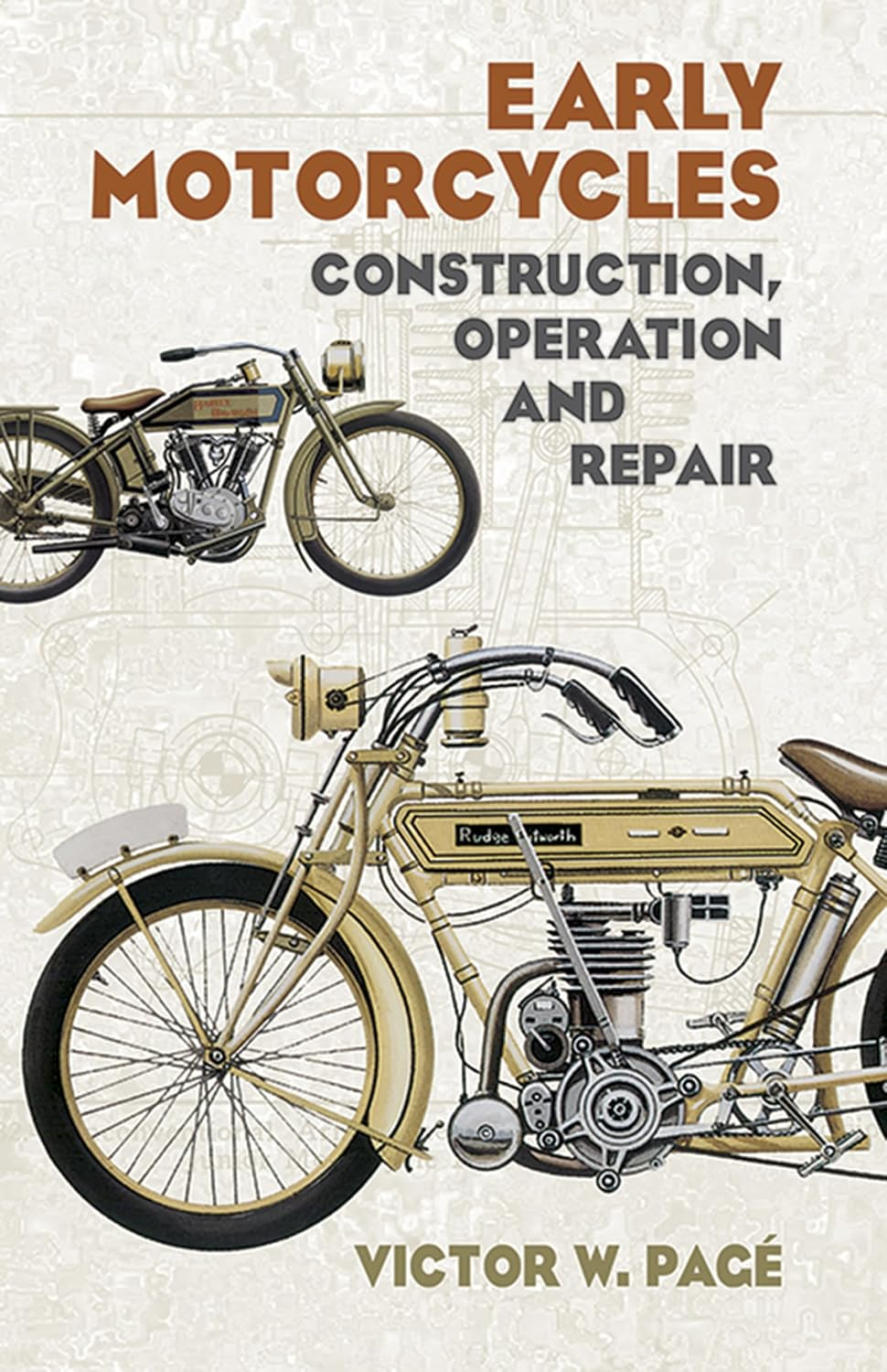 Early Motorcycles Paperback Book with Illustrated Repair Guide
