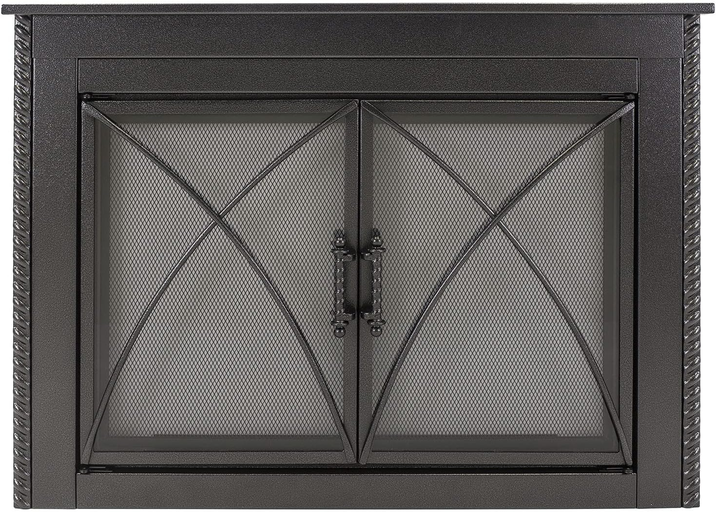 Pleasant Hearth Albus Collection Fireplace Glass Door, Small