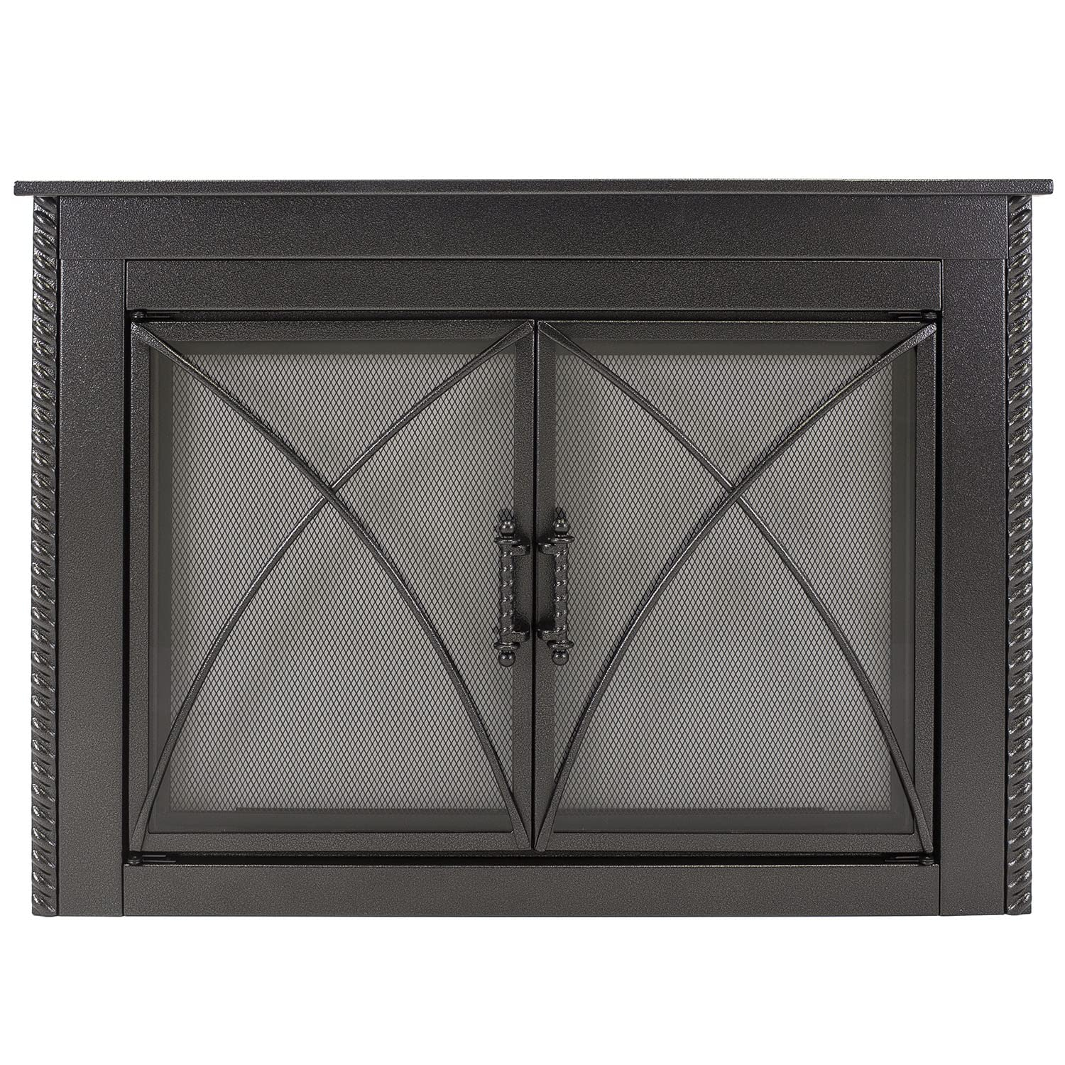 Pleasant Hearth Albus Collection Fireplace Glass Door, Small