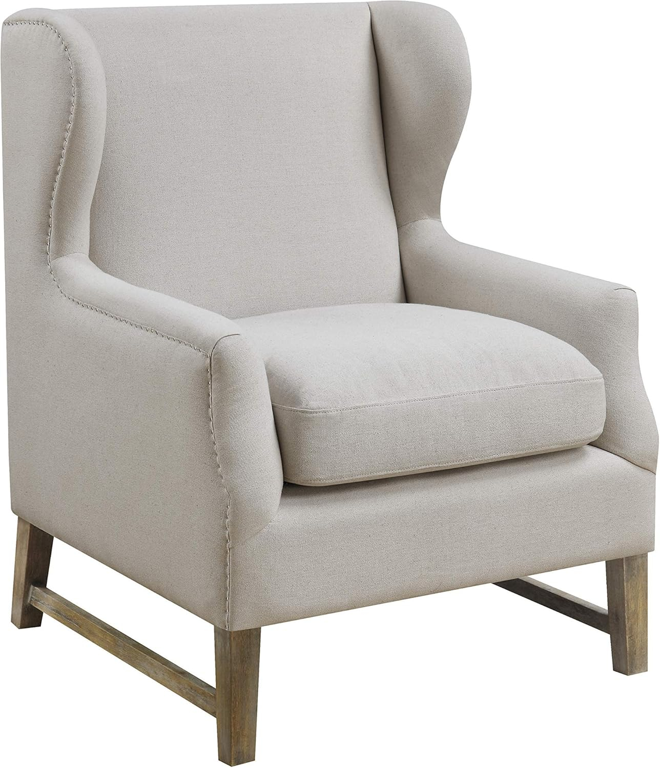 Fleur Wing Back Accent Chair Cream