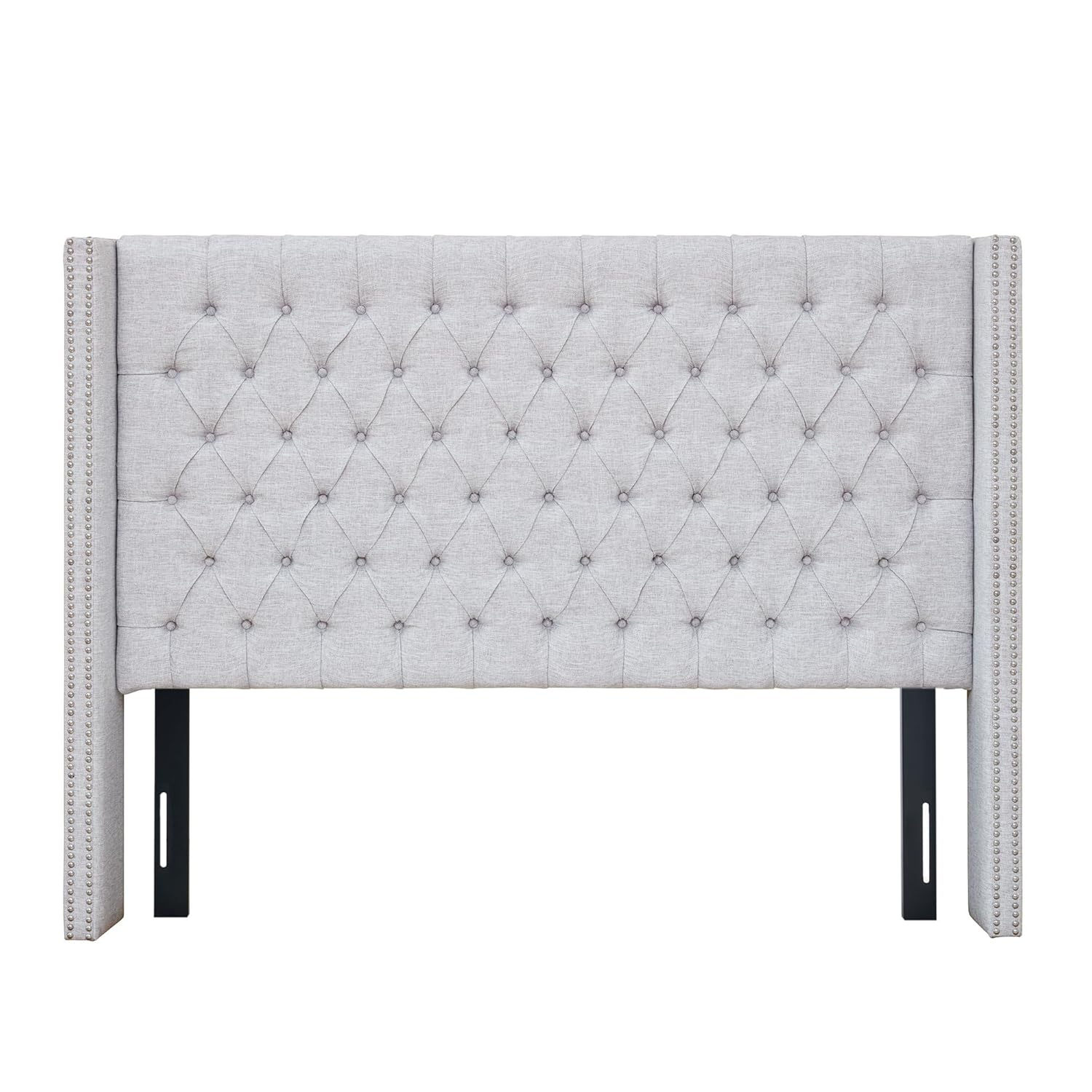 Amelia Upholstery Headboard Grey Queen