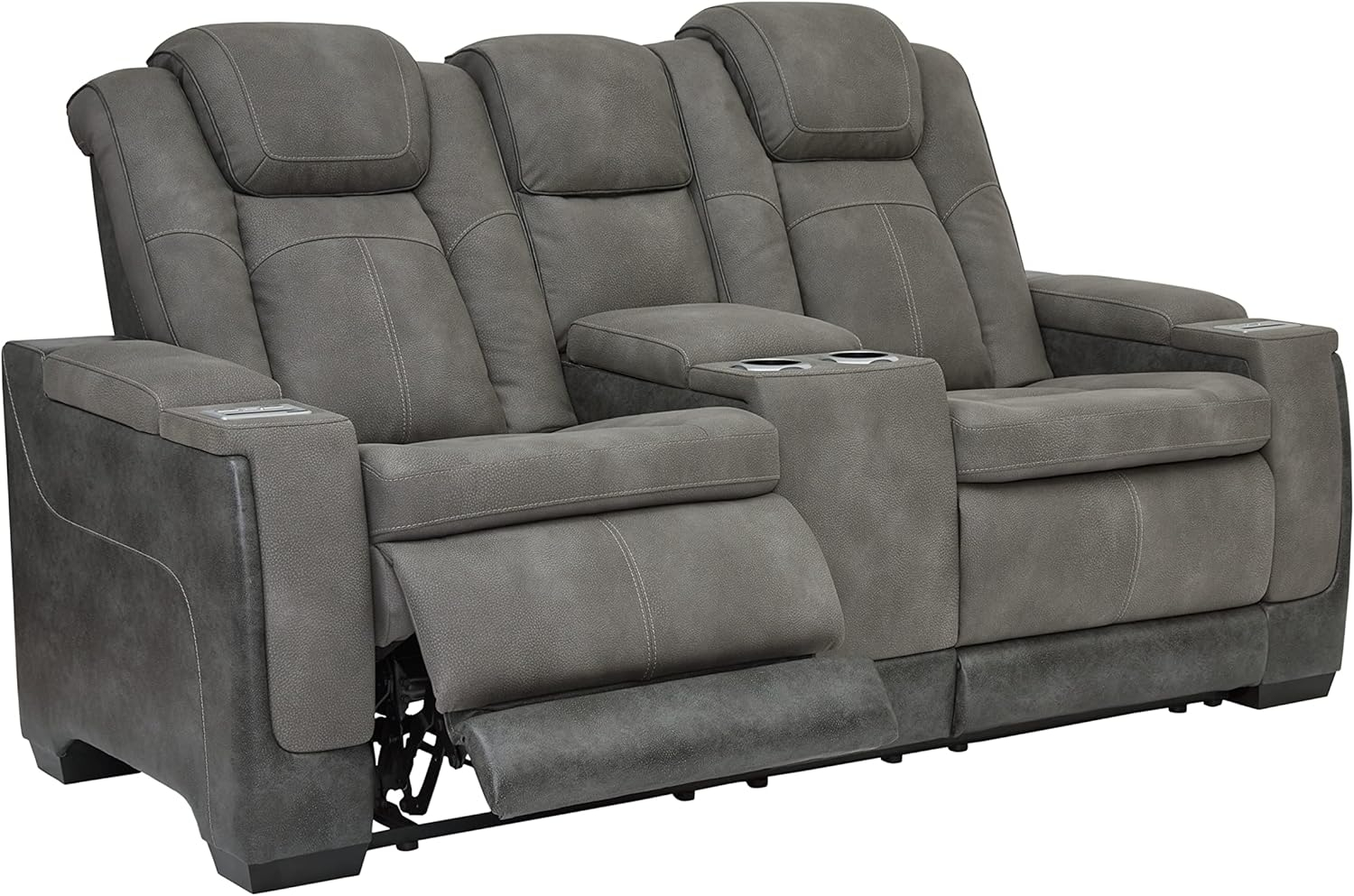 Signature Design by Ashley Next-Gen DuraPella Contemporary Power Reclining Loveseat with Adjustable Headrest
