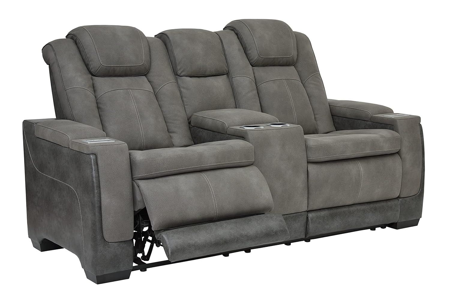 Signature Design by Ashley Next-Gen DuraPella Contemporary Power Reclining Loveseat with Adjustable Headrest