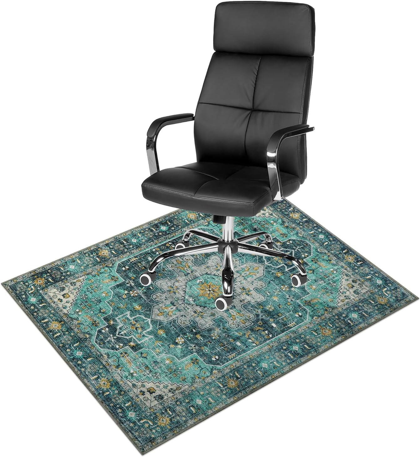 Anidaroel 36"x48" Chair Mat for Hardwood Floor/Tile Floor, Desk Chair Mats for Hard Floors, Under Desk Rug Protector for Rolling Chair, Computer Gaming Chair Mat, Low Pile Carpet Floor Mat