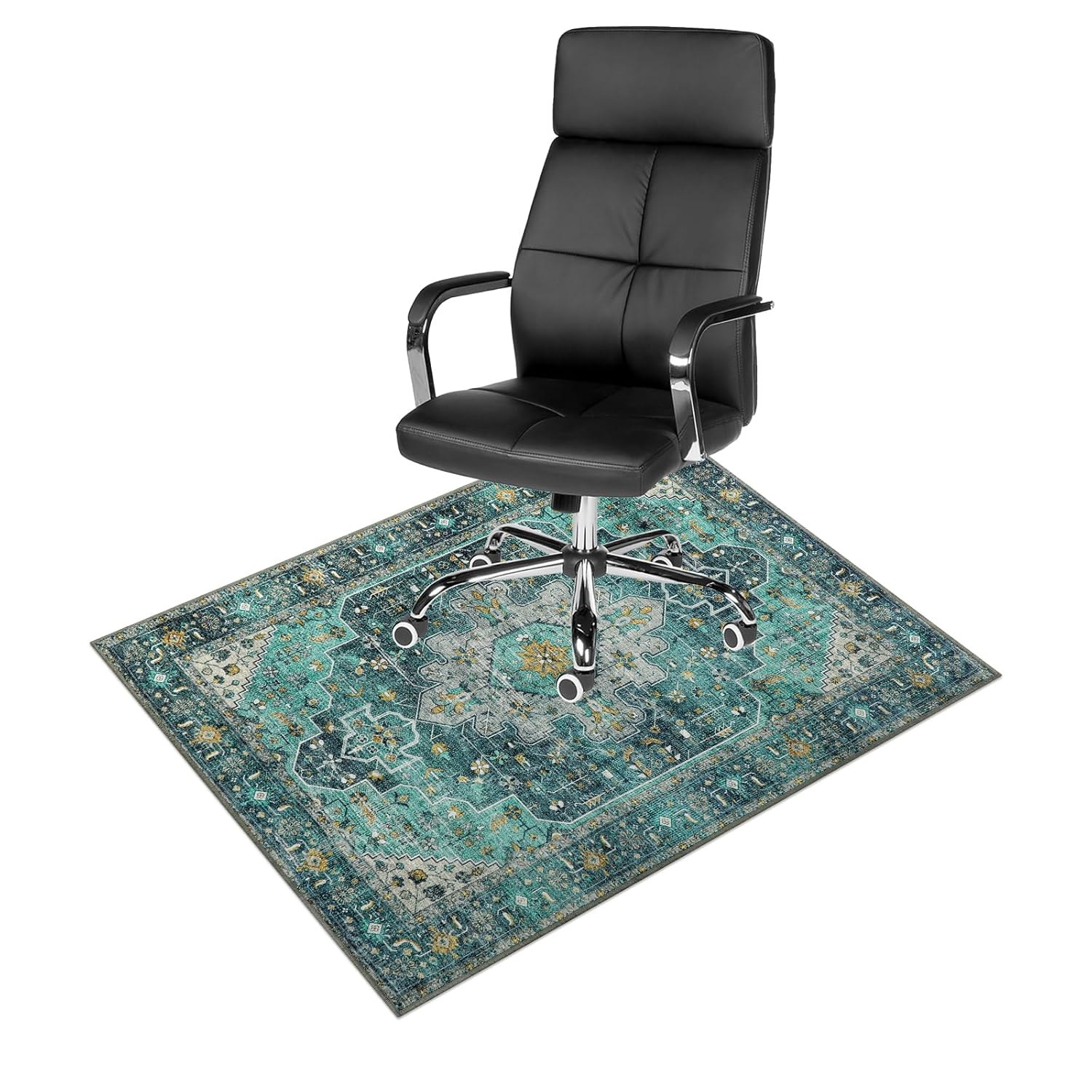 Anidaroel 36"x48" Chair Mat for Hardwood Floor/Tile Floor, Desk Chair Mats for Hard Floors, Under Desk Rug Protector for Rolling Chair, Computer Gaming Chair Mat, Low Pile Carpet Floor Mat