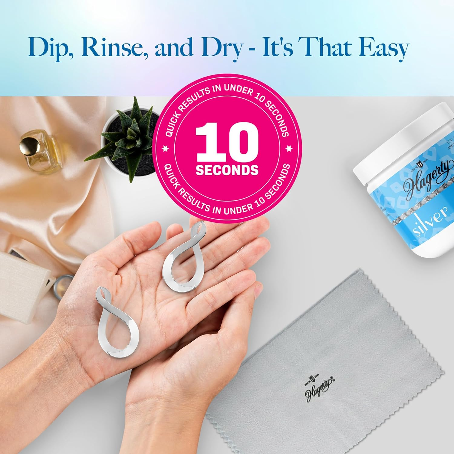 Hagerty Silver Clean with Crystal Blue Formation