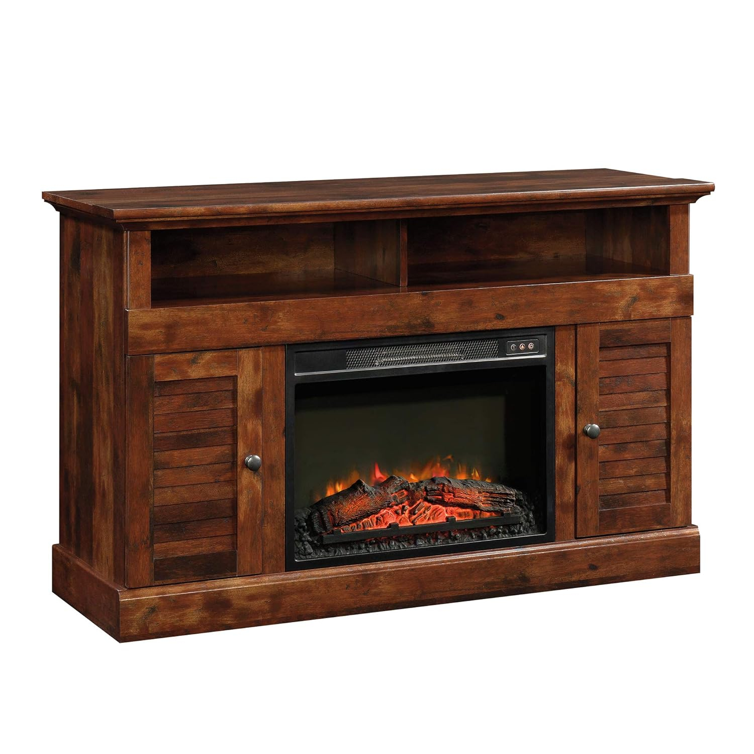 Sauder Harbor View 52" Fireplace TV Stand in Curado Cherry (TV's up to 60")