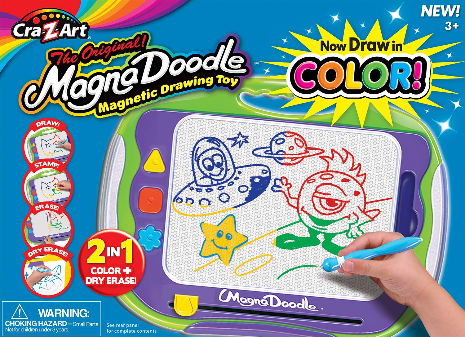 Cra-Z-Art Magna Doodle in Color - 50 Years of Creative Fun with Magnetic Drawing Board, Ages 3+