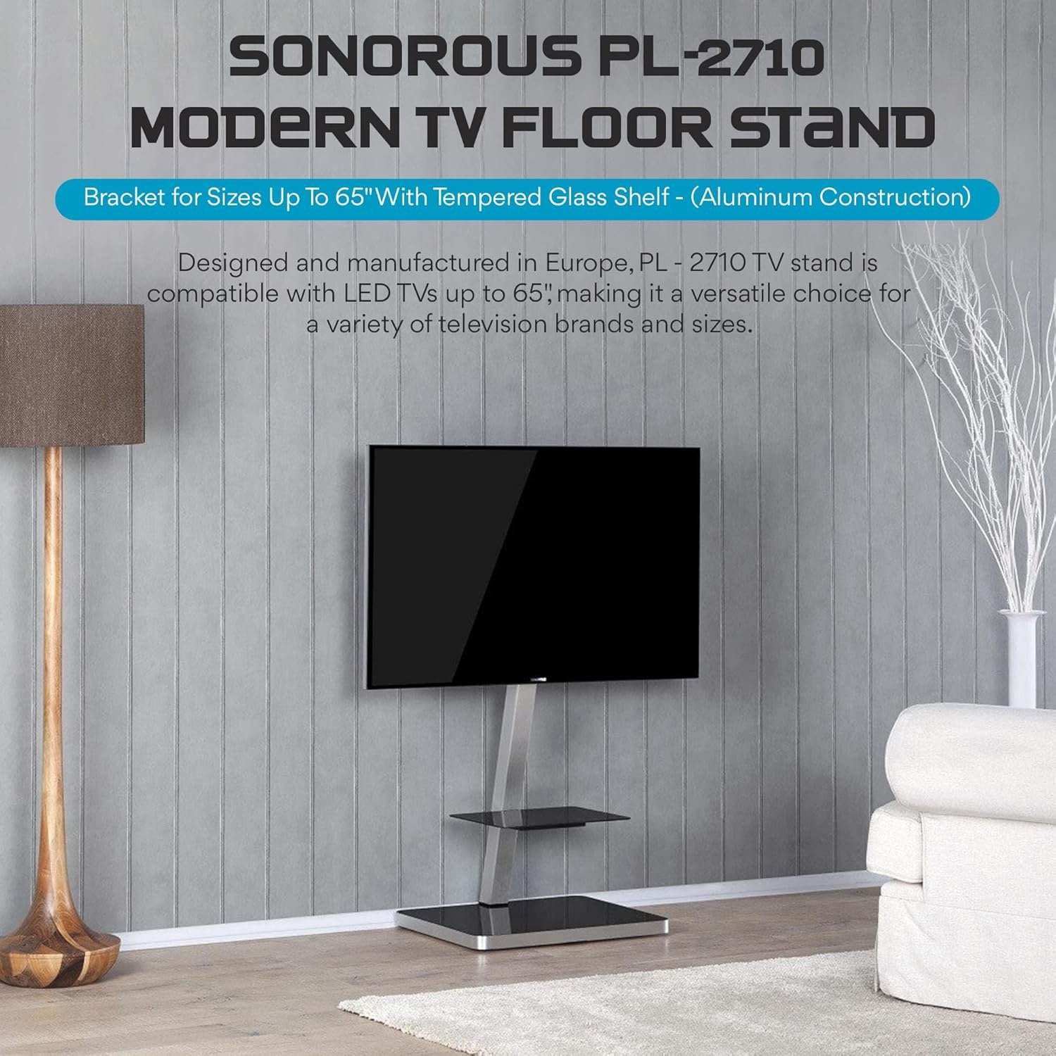 Sonorous PL-2710 TV Stand sizes up to 55