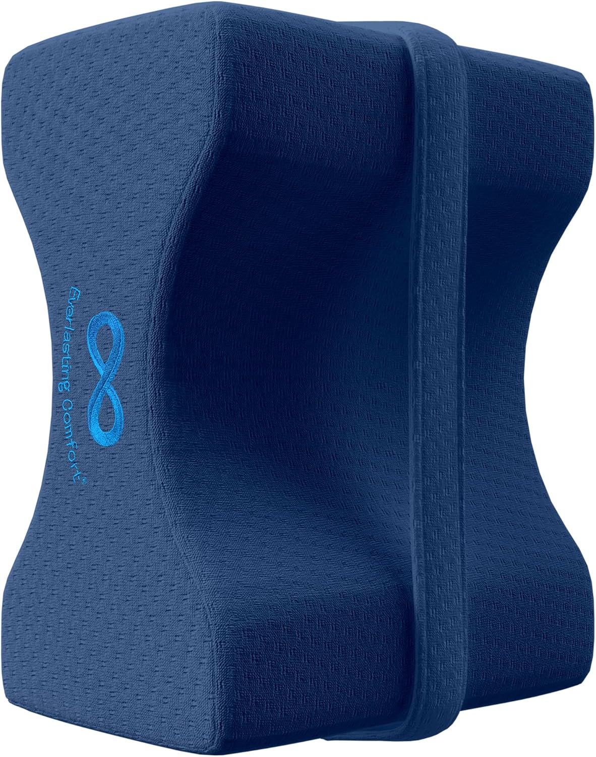 Everlasting Comfort Office Foot Rest Under Desk Ergonomic Memory Foam Foot Pillow, Navy Blue