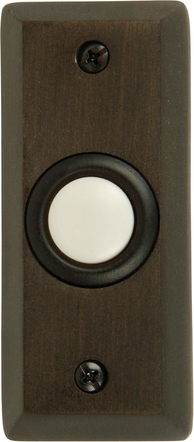 Craftmade Bs8 Beveled Rectangle Pushbutton From The Builder Surface Mount Collection -
