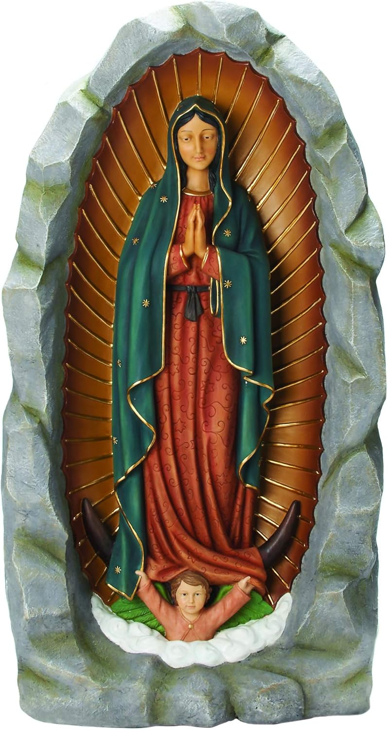 Roman Our Lady of Guadalupe Outdoor Statue - 36"