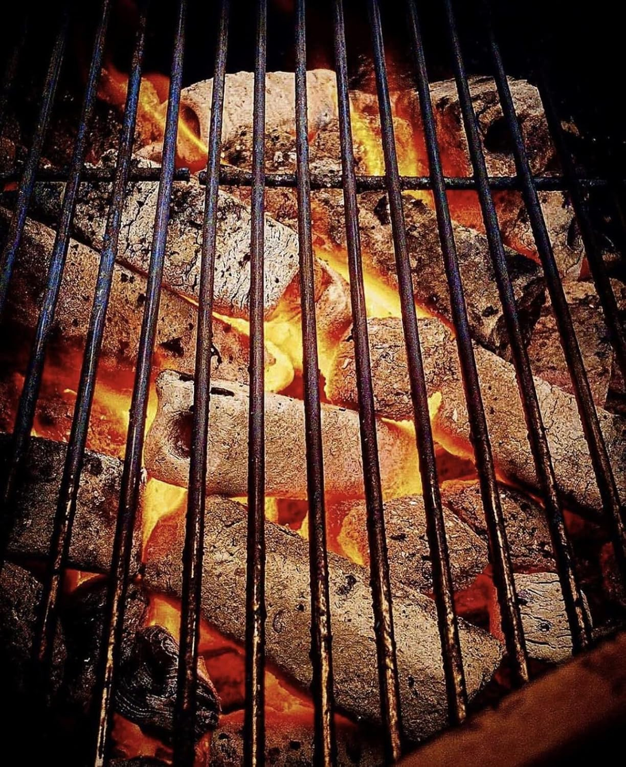 10LB Dragon Fire Bamboo Charcoal Logs - 100% Natural Wood