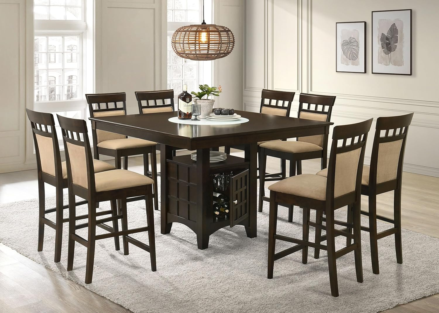 Gabriel 3-Piece Counter Height Dining Set