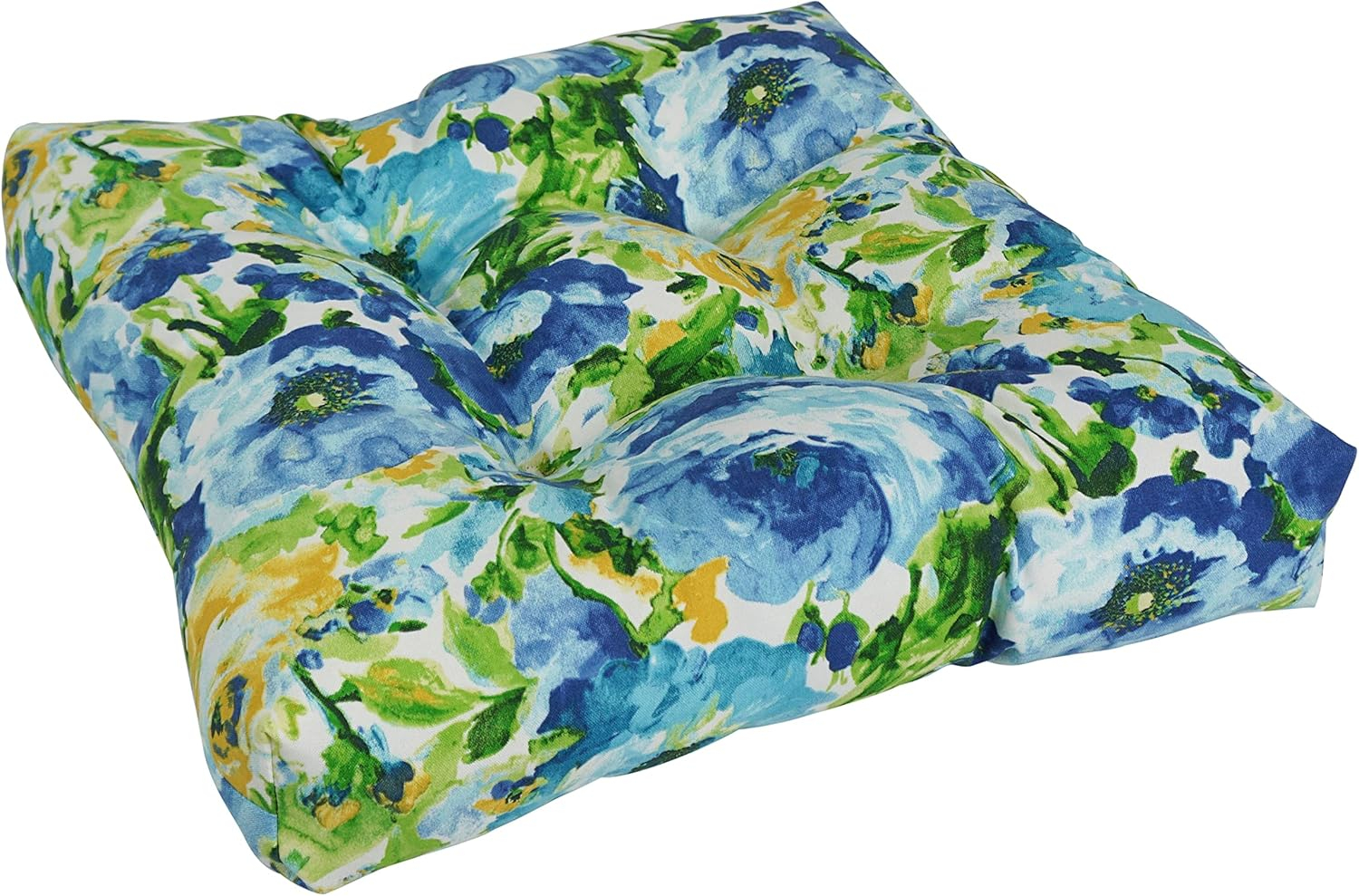19-inch Squared Patterned Spun Polyester Tufted Dining Chair Cushions (Set of 2) 94005-2CH-REO-65