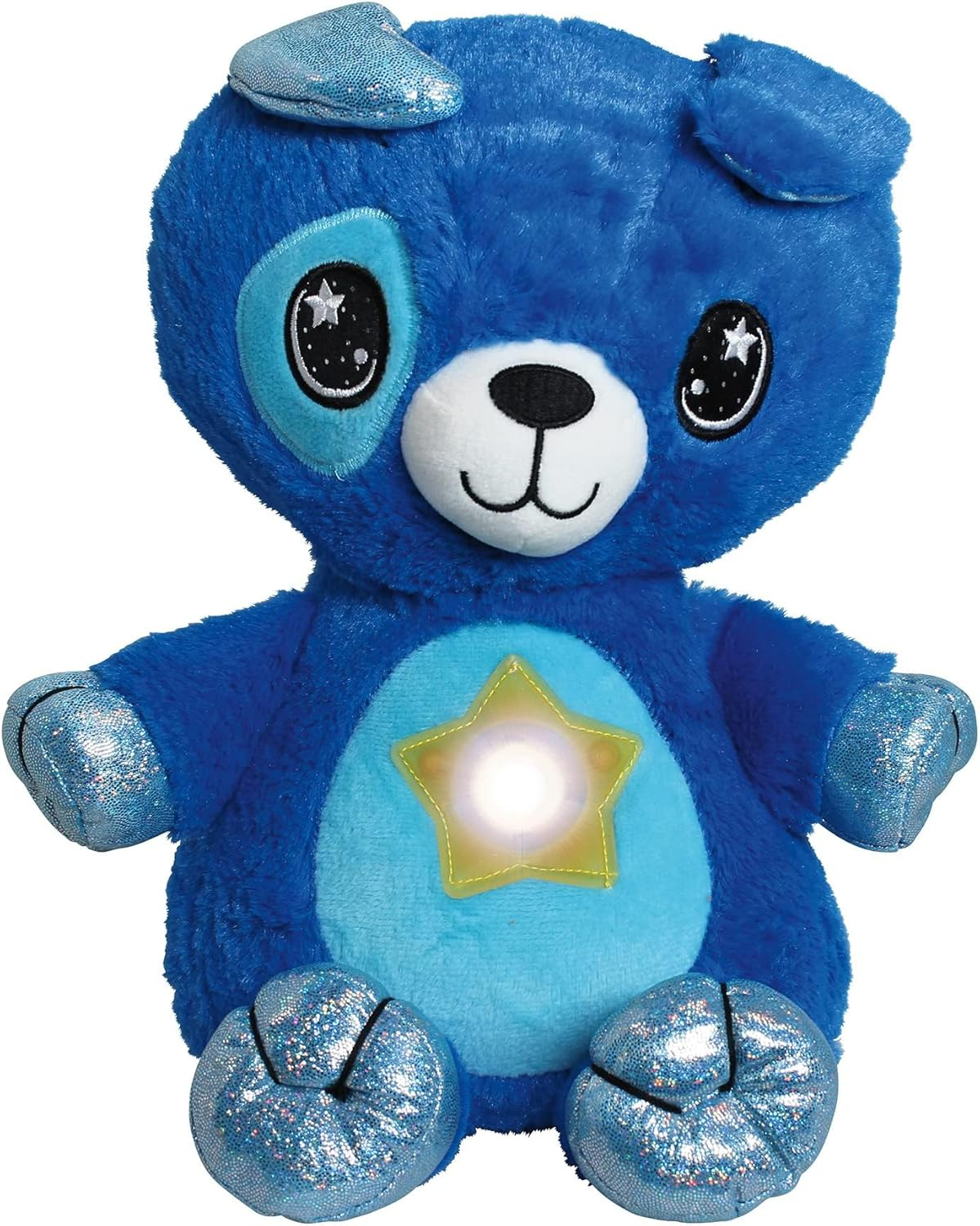 Ontel Star Belly Dream Lites, Stuffed Animal Night Light, Cuddly Blue Puppy