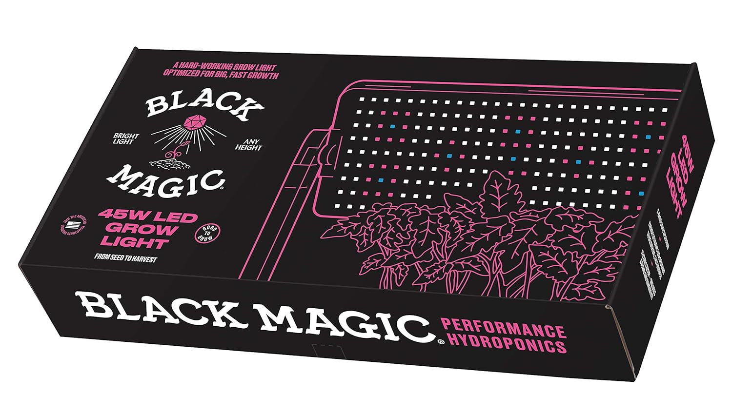 Black Magic 45W LED Grow Light - 3 Band-Light Spectrum