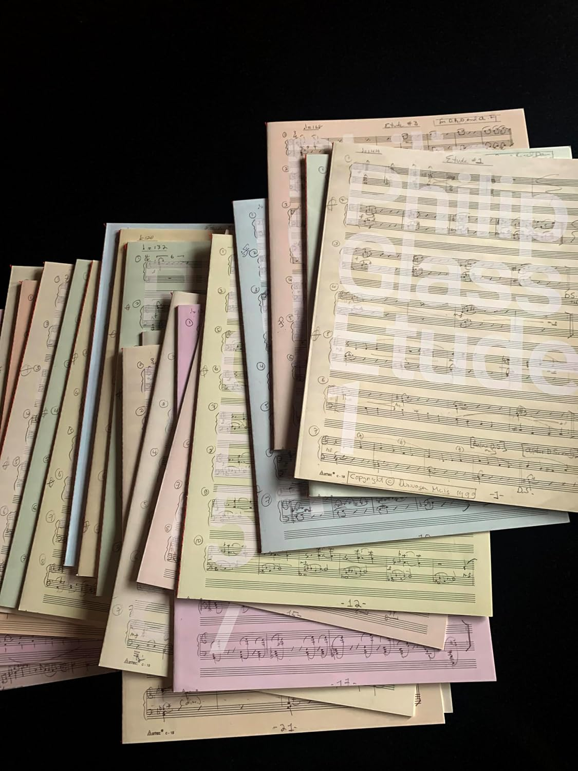 Philip Glass Piano Etudes Complete Folios 1-20 with Essays