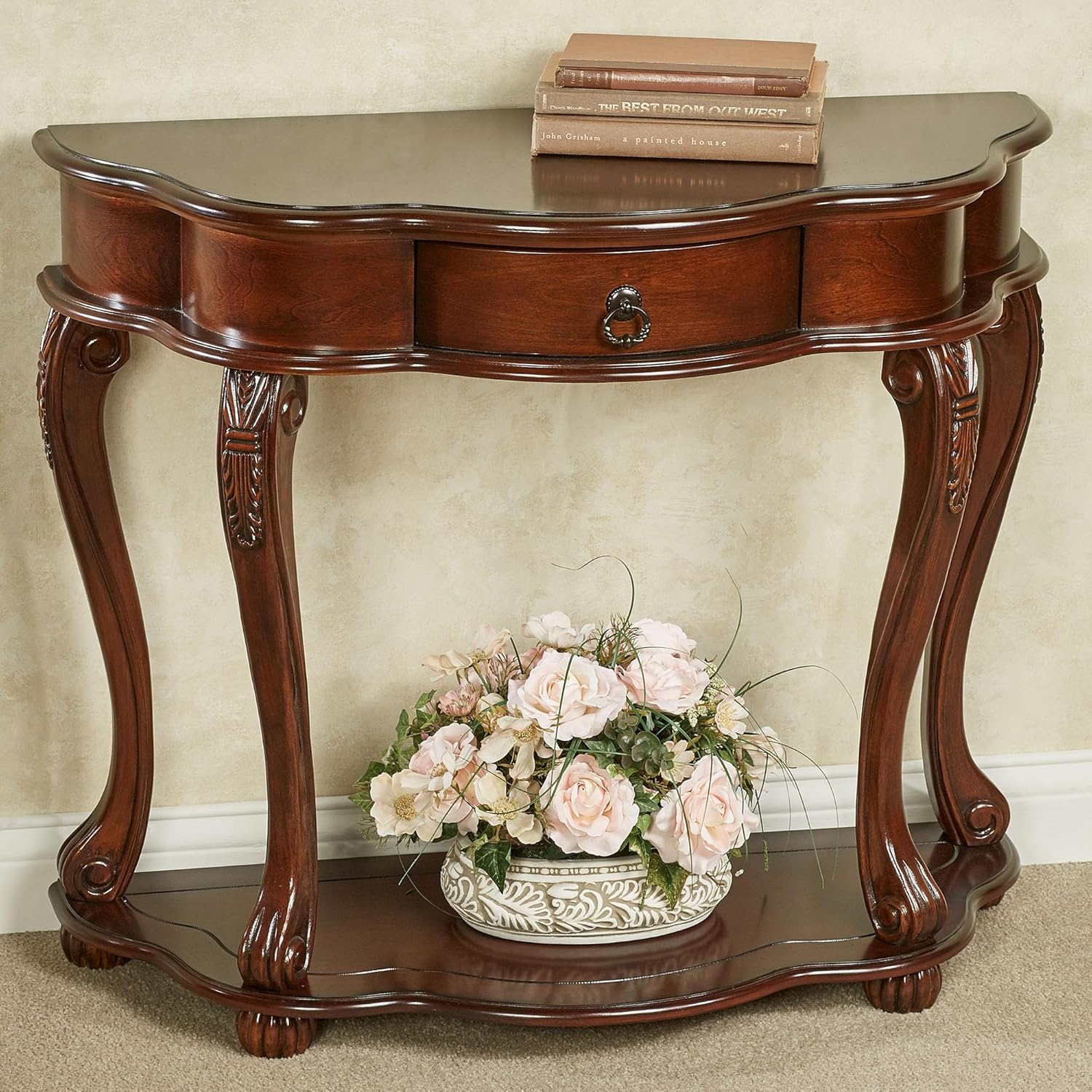 Eudora Console Table Natural Cherry 35.5” x 15” x 30.5”