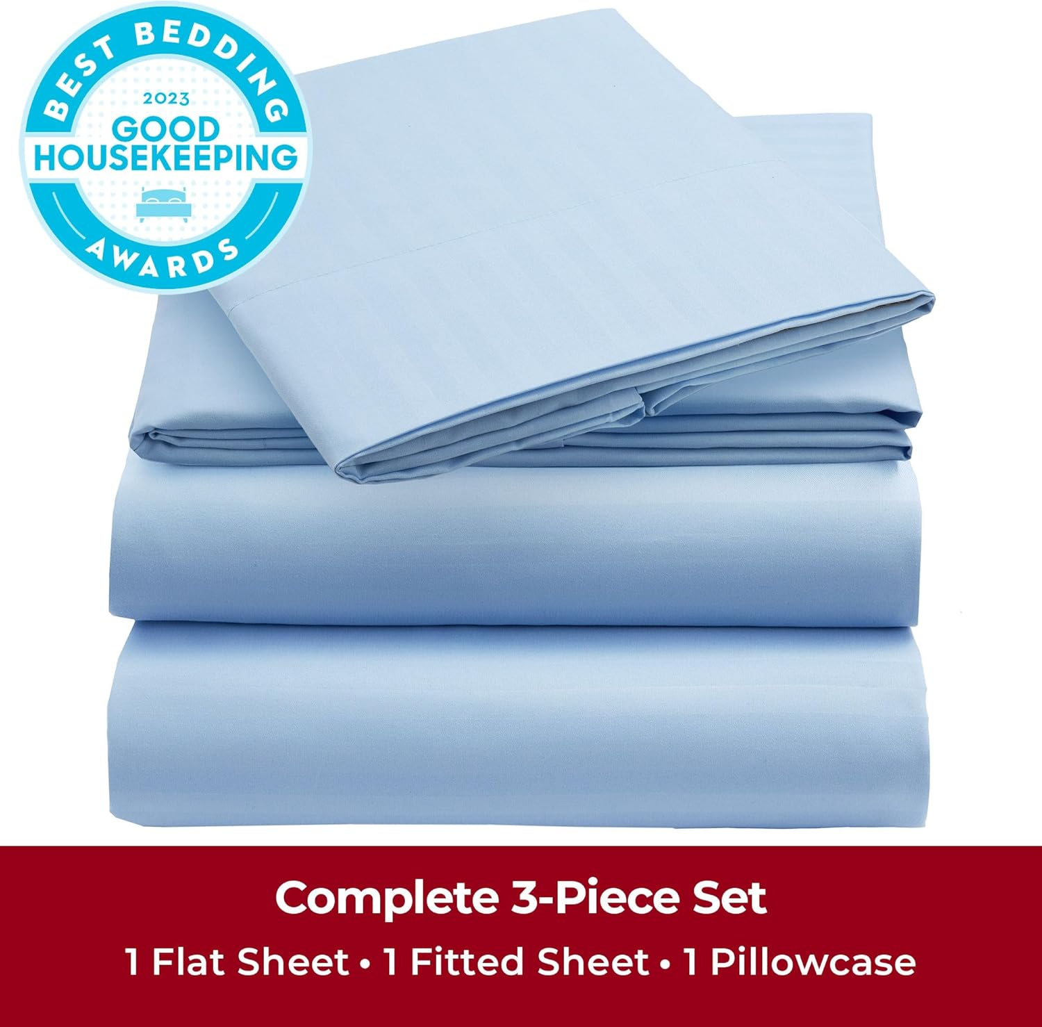 Mellanni Sheet Set Hotel Luxury Brushed Microfiber, Deep Pocket Sheet, 4 Piece Full Beige