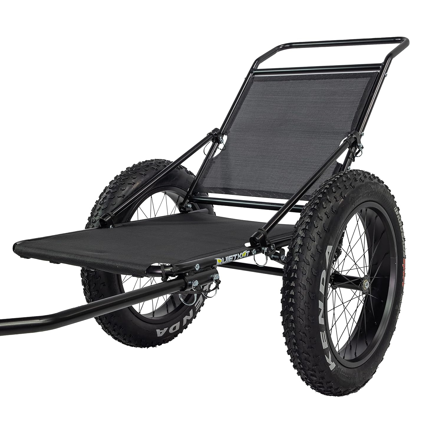 QuietKat Two-Wheel Bicycle Cargo Trailer, Black