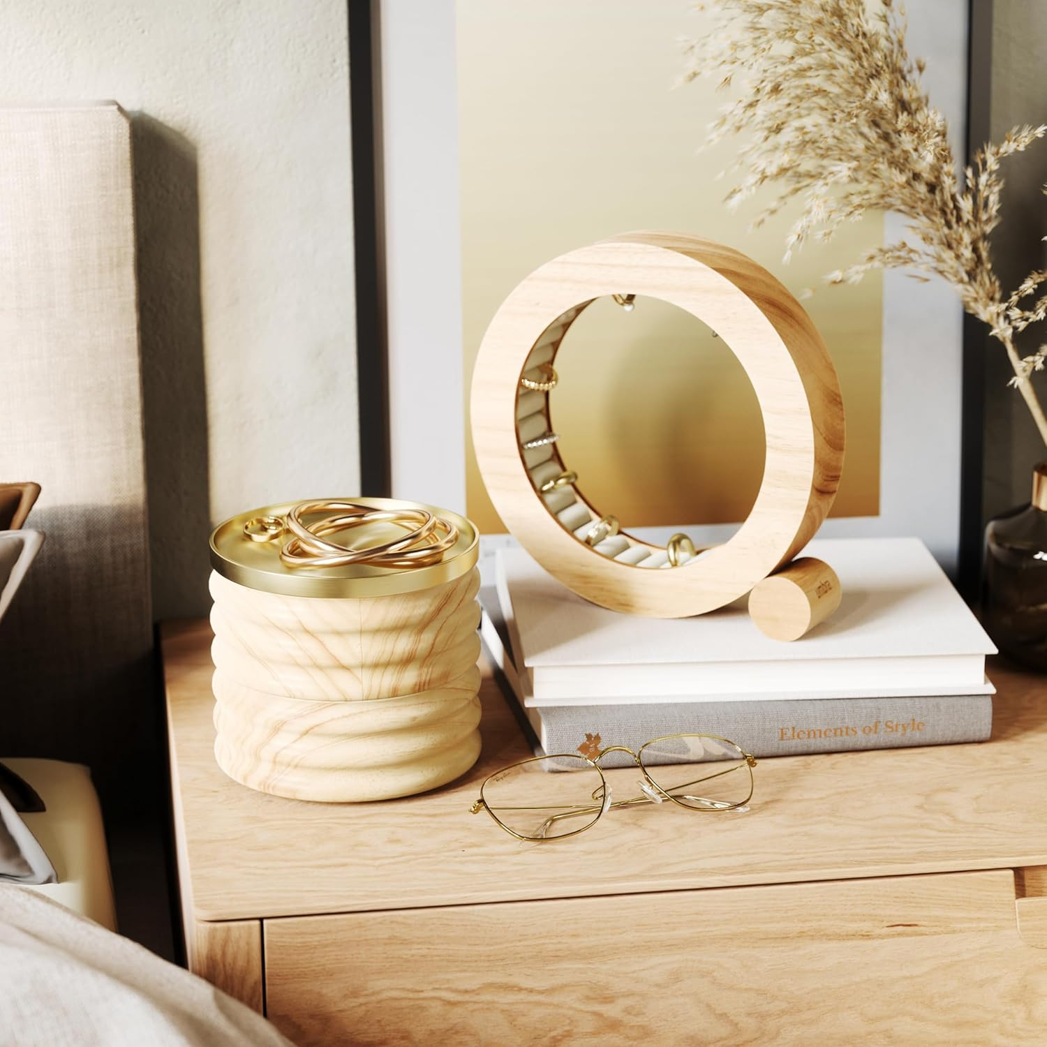 Umbra Ferris Jewelry Organizer Ring Holder, Storage Solution, Natural