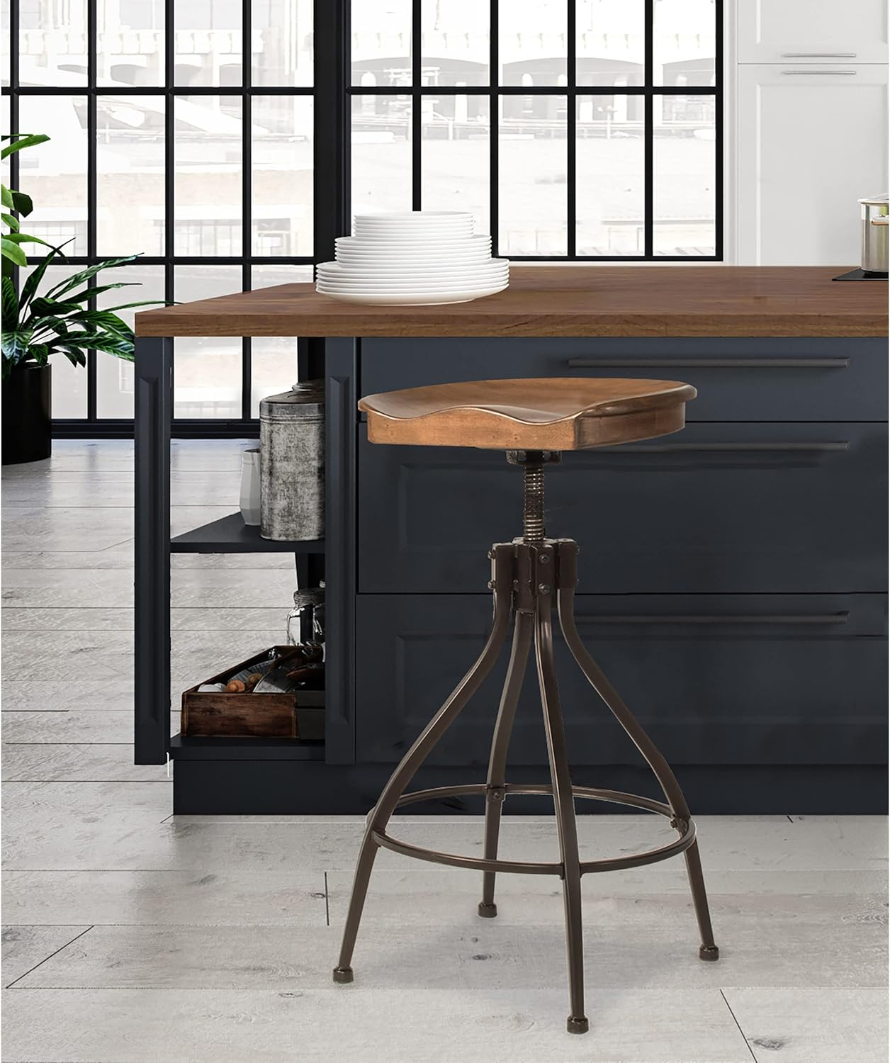 Bar Stool - Silverton Bar Stool with Open Lattice - Hillsdale Furniture - 4734-830
