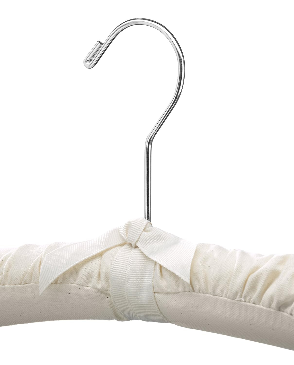 Whitmor Padded Metal Clothing Hangers with Swivel Hook, 6 Pack,  Canvas, for adult use