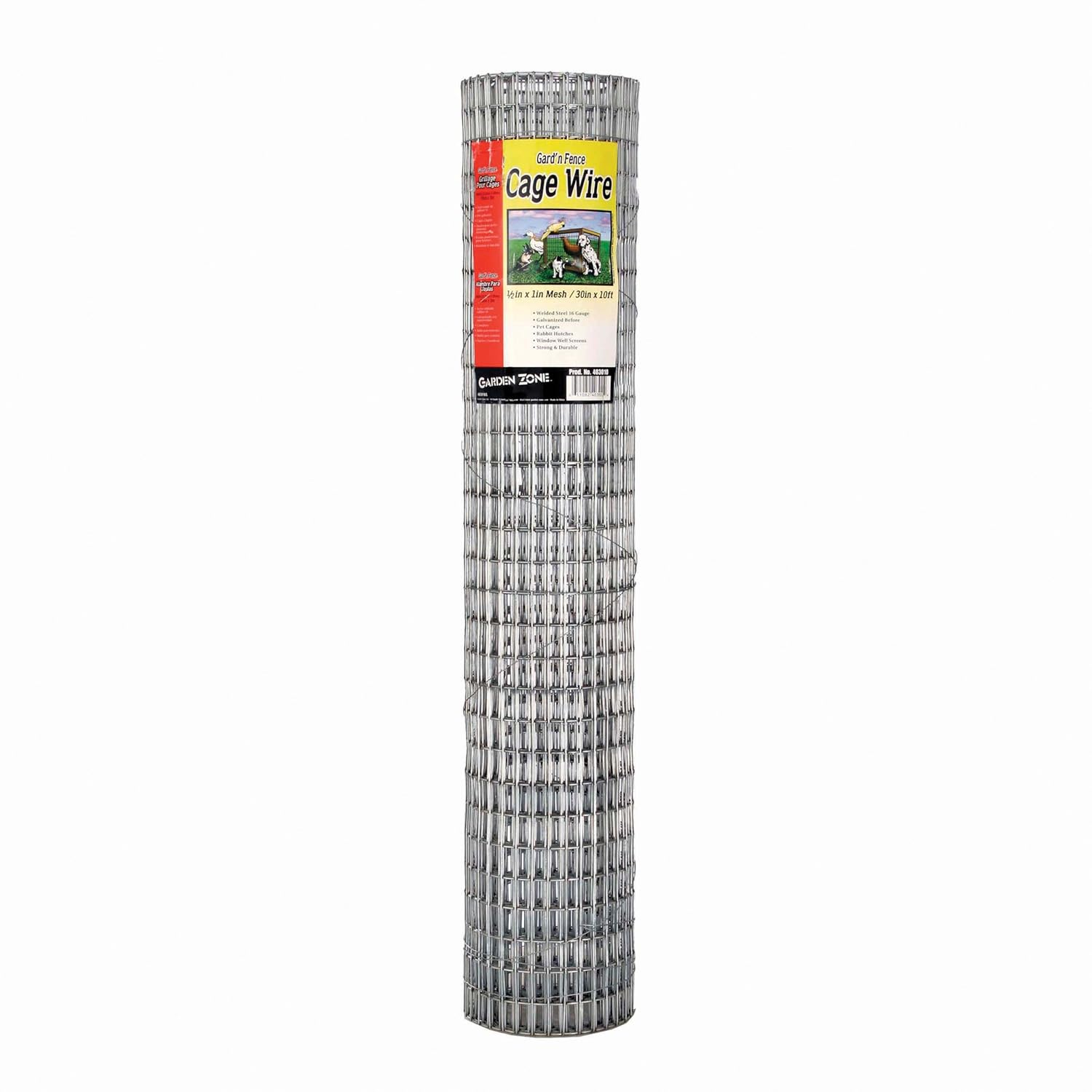 Garden Zone 30 in. W Gray Steel Wire Cage
