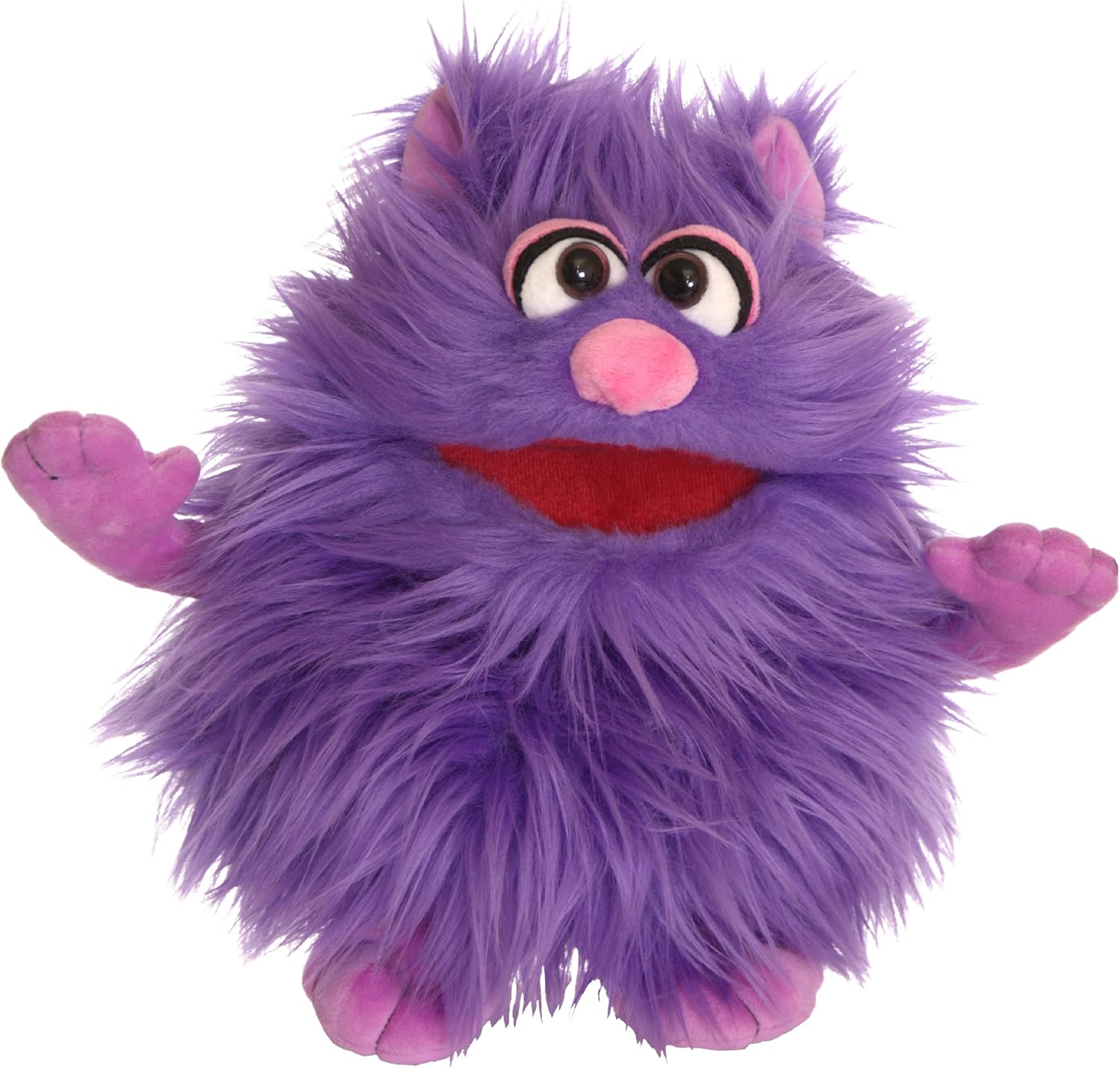 Living Puppets - Mugs The 12-Inch Purple Friendly Monster, Plush Hand Puppet - Fine European Design, Ultra-Soft and Cuddly, Promotes Child Development, Safety Certified, Teacher Recommended