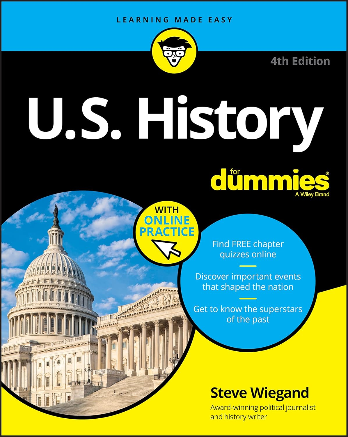 U.S. History for Dummies - (For Dummies) 4th Edition by  Steve Wiegand (Paperback)