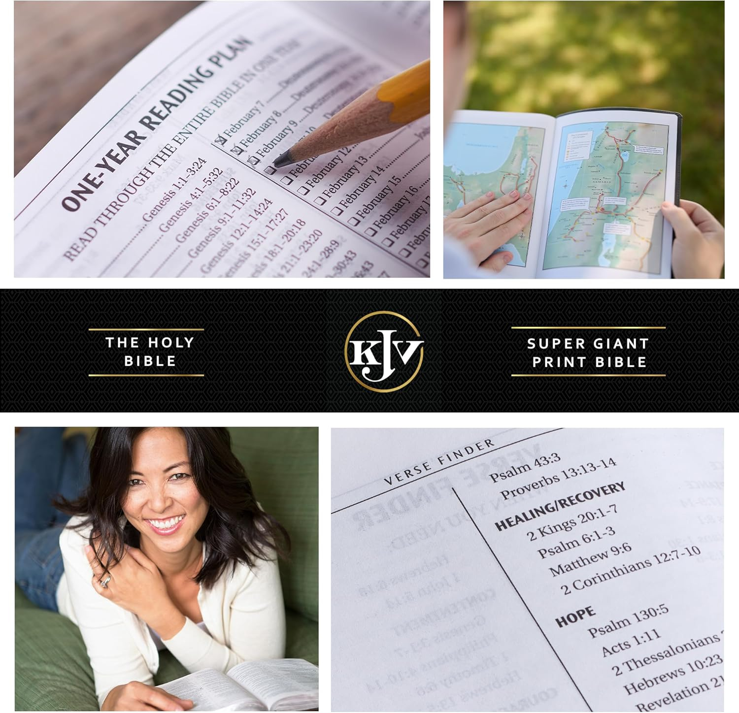 KJV Super Giant Print Lux-Leather Tan - Large Print (Leather Bound)