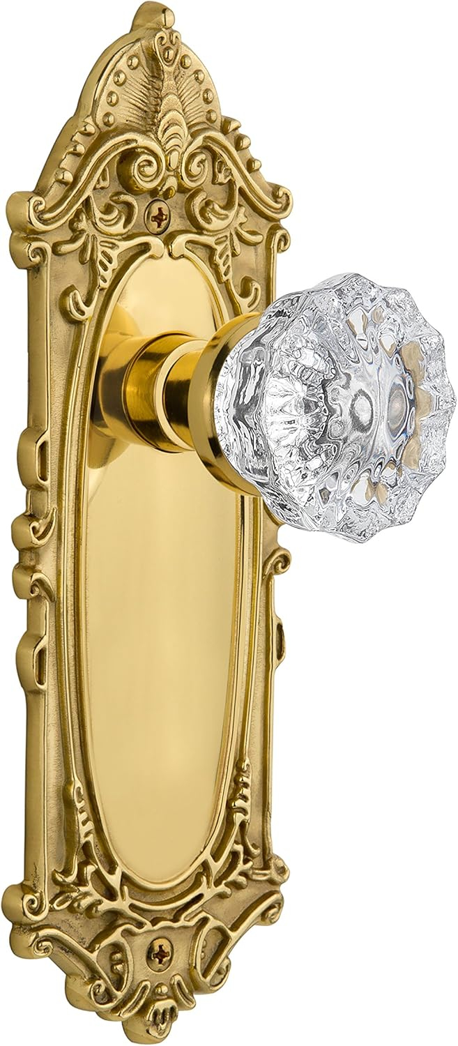 Victorian Plate with Crystal Door Knob