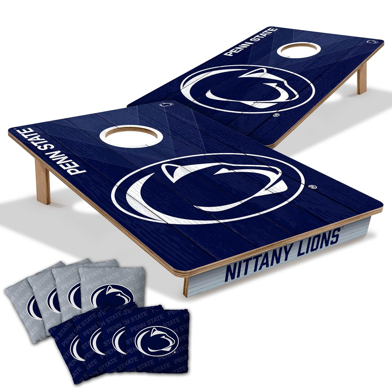YouTheFan NCAA 2’ x 3’ Wood Cornhole Game with Logo Bags