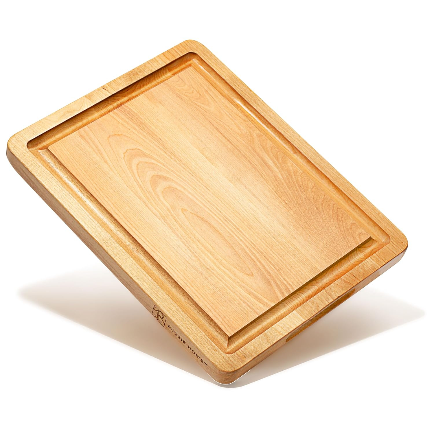 Rossie Home Blonde Maple Reversible Cutting Board with Juice Grooves, 14" x 11" x 1"