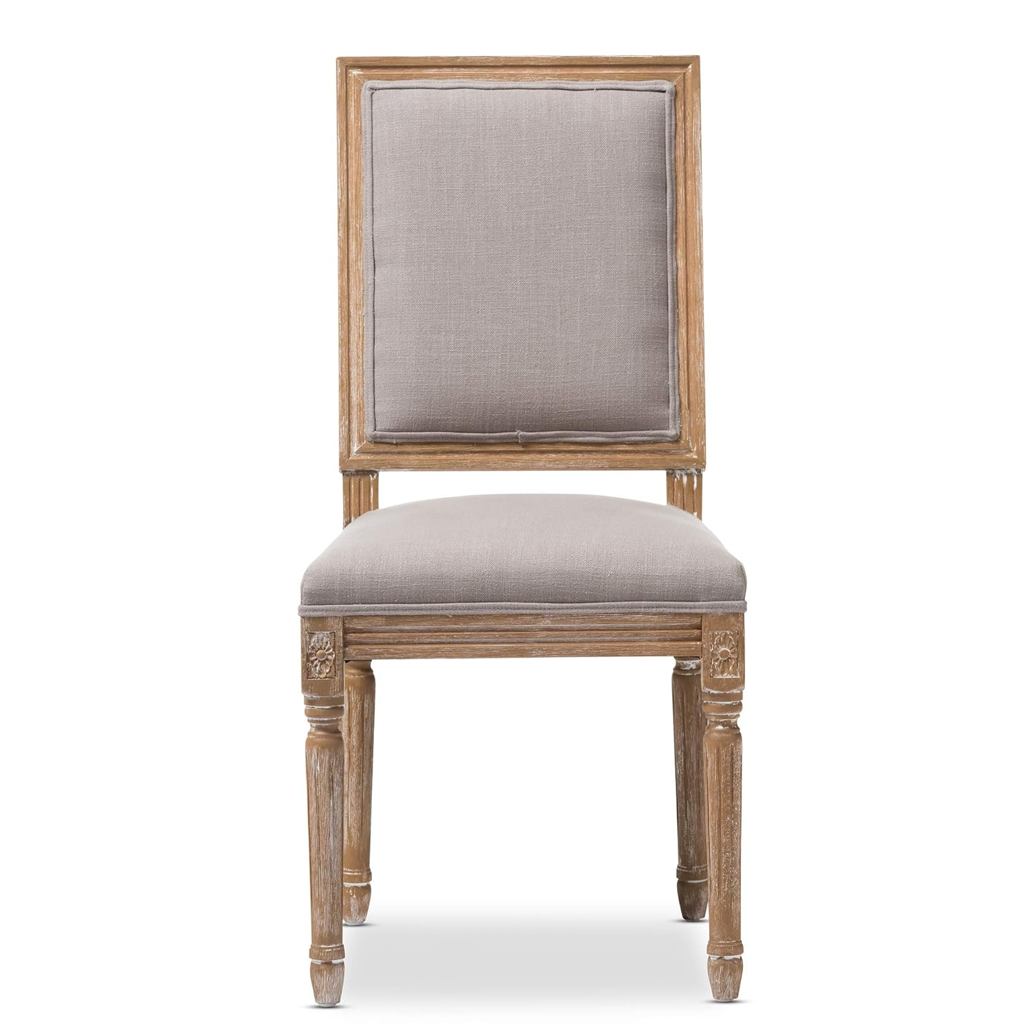Baxton Studio Clairette Wood Traditional French Accent Chair