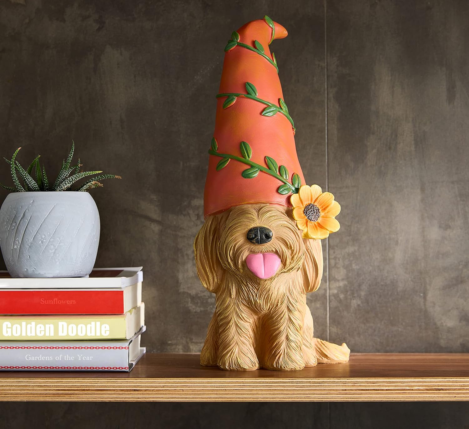Original Doodle Gnome - Garden Gnomes Outdoor Dog Statue, Garden Décor, Cute Garden Sculptures & Statues