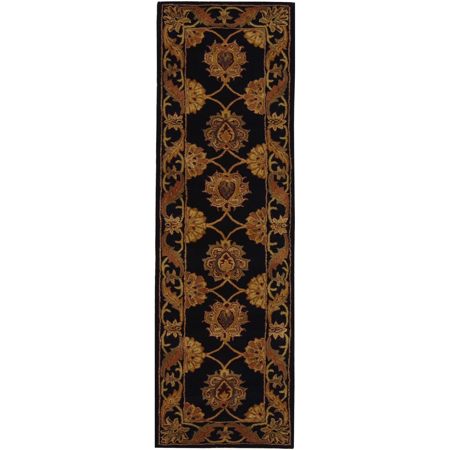 SAFAVIEH Heritage Portmont Traditional Wool Area Rug, Black, 2'3" x 4'