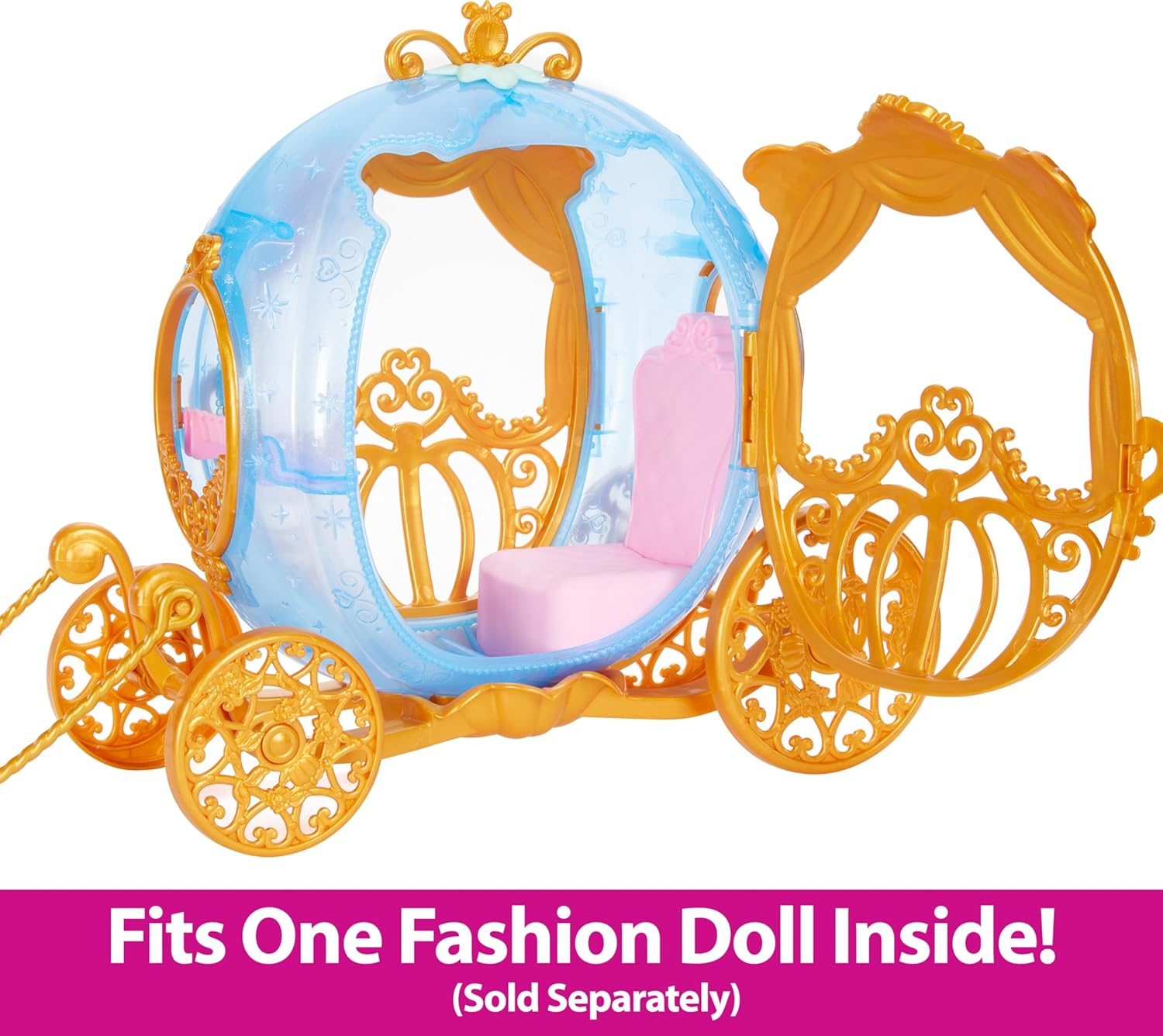 Disney Princess Cinderella’s Rolling Carriage & Horse with Brushable Mane & Tail