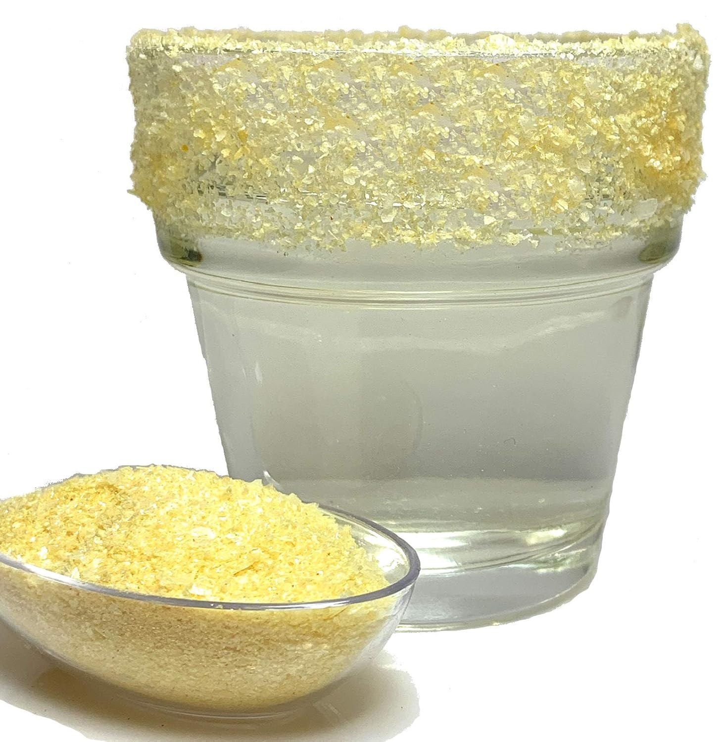 Snowy River Gold Cocktail Salt - Naturally Colored Margarita Salt, Margarita Rimmer, Beverage Rimmer, Cocktail Garnish, Decorative Cocktail Salt, Kosher - Gold Salt (8oz Bag)