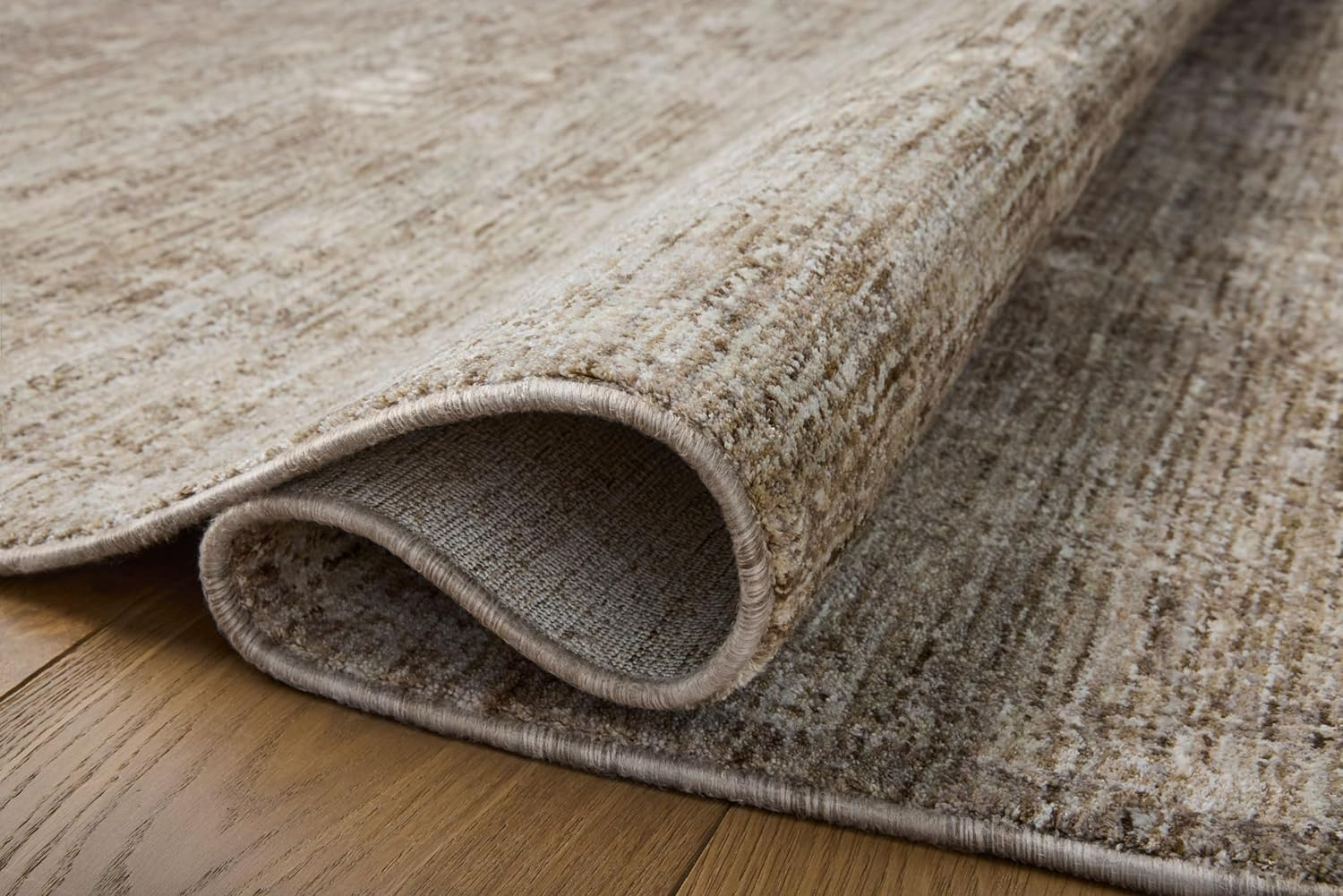 Tabitha Taupe and Pebble Synthetic Runner Rug 2'-7" x 8'-0"