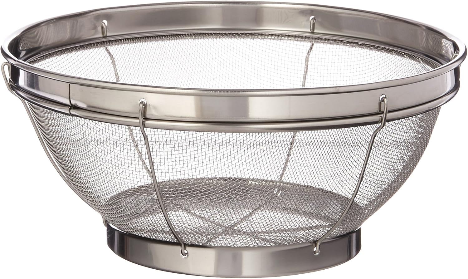 Norpro Stainless Steel 7-1/2-Inch Mesh Colander, 3.5 x 7.5 x 7.5 inches, Silver