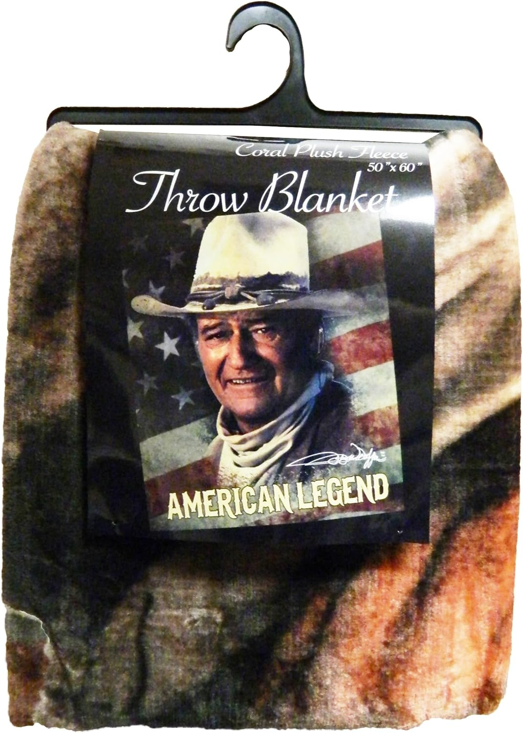 American Legend Patriotic Fleece Reversible Throw Blanket
