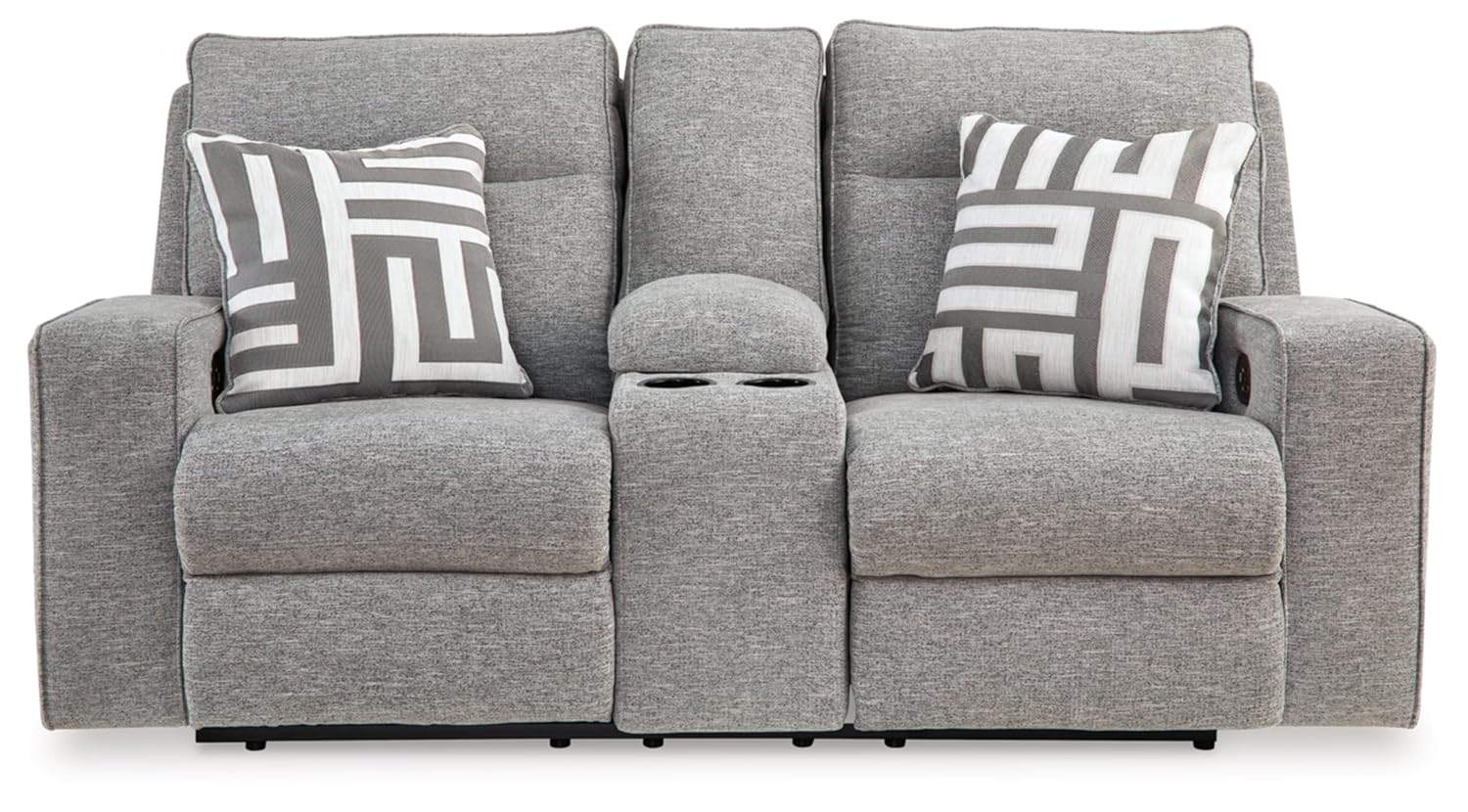Signature Design by Ashley Biscoe Pewter Power Reclining Loveseat