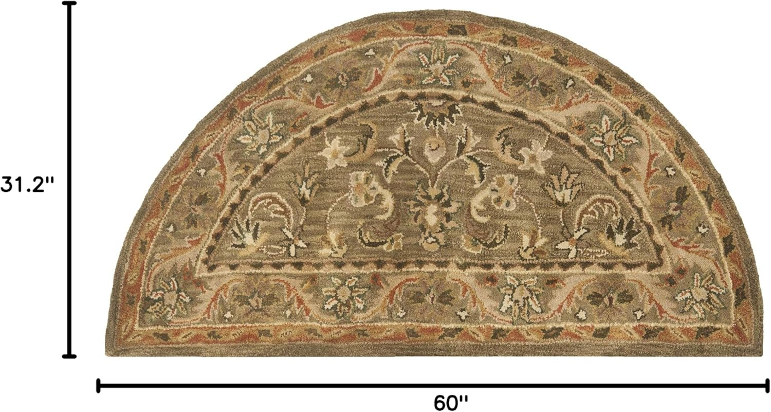 SAFAVIEH Antiquity Carmella Oriental Wool Area Rug, Gold, 2'6" x 5' Half Moon